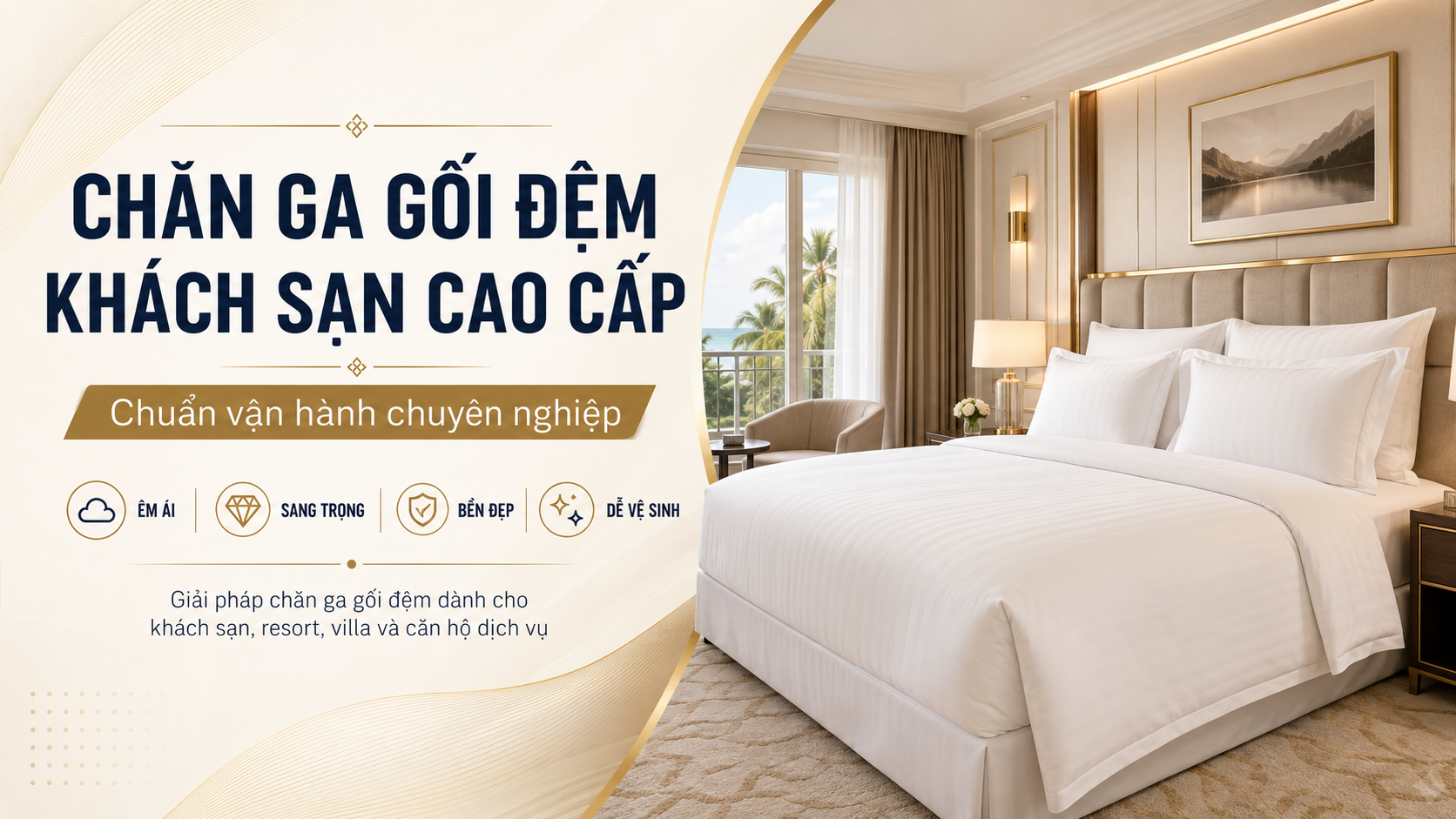 Giải pháp chăn ga gối đệm khách sạn GoldenSilk