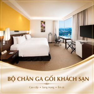 Bộ chăn ga gối khách sạn 5 sao, 3 sản phẩm (Mã SP: GS003) - GoldenSilk