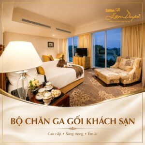 Bộ chăn ga gối khách sạn 4 sao, 7 sản phẩm (Mã SP: GS015) - GoldenSilk