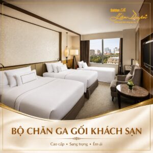 Bộ Chăn Ga Gối Khách Sạn 4 Sao – Vải CVC - GoldenSilk