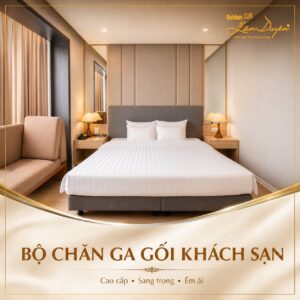 Bộ chăn ga gối khách sạn 5 sao, 3 sản phẩm (Mã SP: GS008) - GoldenSilk