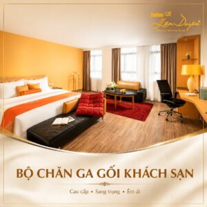 Bộ chăn ga gối khách sạn 4 sao, 7 sản phẩm (Mã SP: GS012) - GoldenSilk