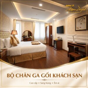 Bộ chăn ga gối khách sạn 5 sao, 3 sản phẩm (Mã SP: GS020) - GoldenSilk