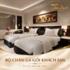 Bộ Chăn Ga Gối Khách Sạn T200 Trắng Trơn - GoldenSilk