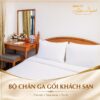 Bộ Chăn Ga Gối Khách Sạn T250 Kẻ Sọc - GoldenSilk