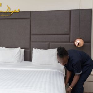 Bộ Chăn Ga Gối Khách Sạn T250 Kẻ Sọc - GoldenSilk - ảnh 4