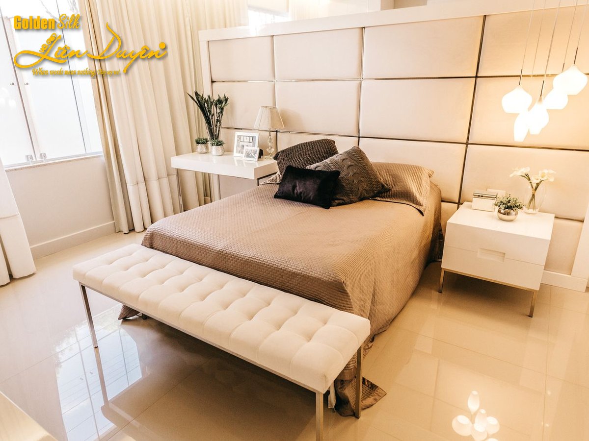 Bộ Chăn Ga Gối Khách Sạn T300 Kẻ Sọc - GoldenSilk - ảnh 2