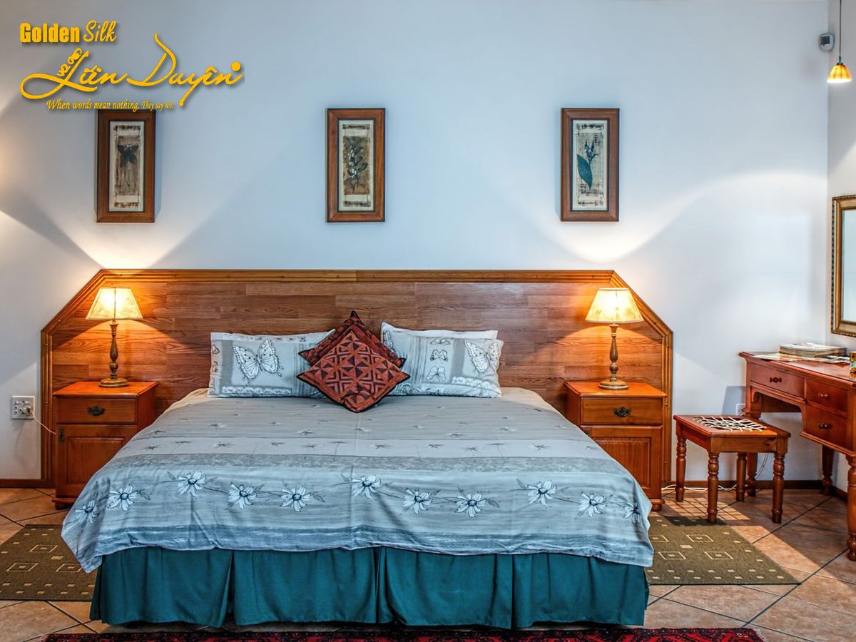 Bộ Chăn Ga Gối Khách Sạn T300 Kẻ Sọc - GoldenSilk - ảnh 4