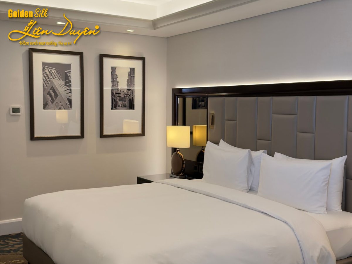 mẫu váy giường khách sạn GoldenSilk